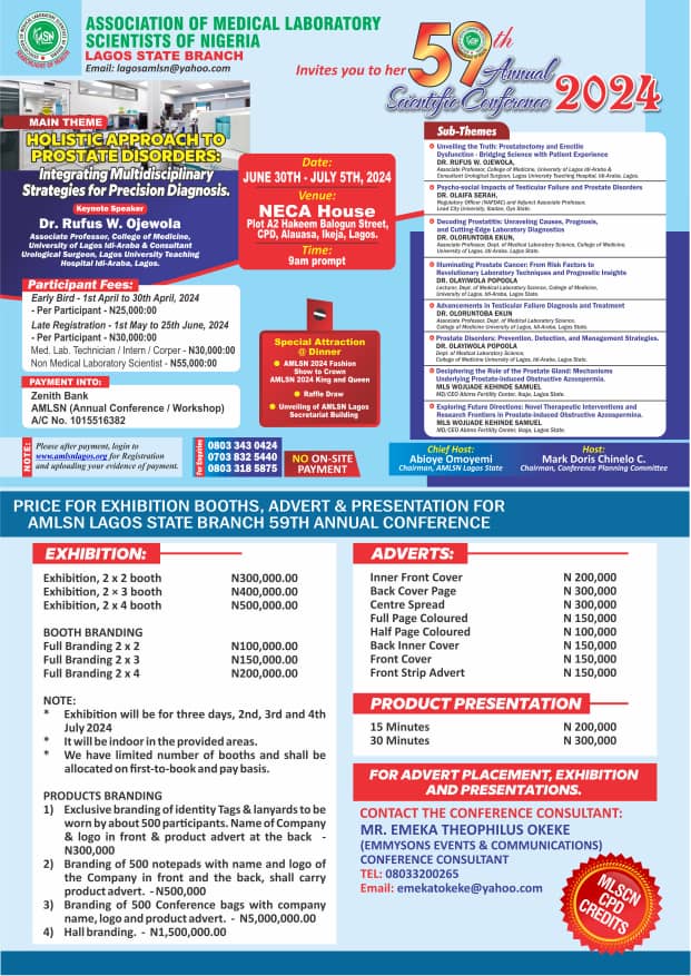 59th AMLSN Lagos Annual Scientific Conference